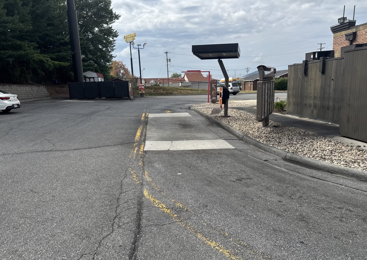 Commercial concrete after pressure washing